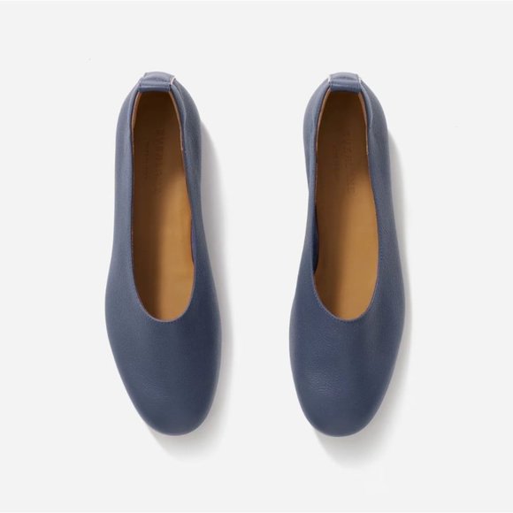 Everlane The Italian Leather Day Glove in Navy Blue Womens Shoes Loafers flats - Picture 2 of 12